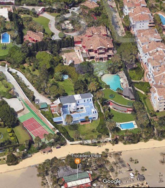 Vista aérea de Casa Loriana (Google)