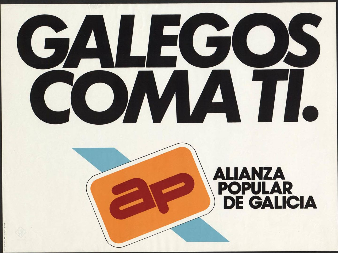 Cartel electoral de Alianza Popular. (UAB)