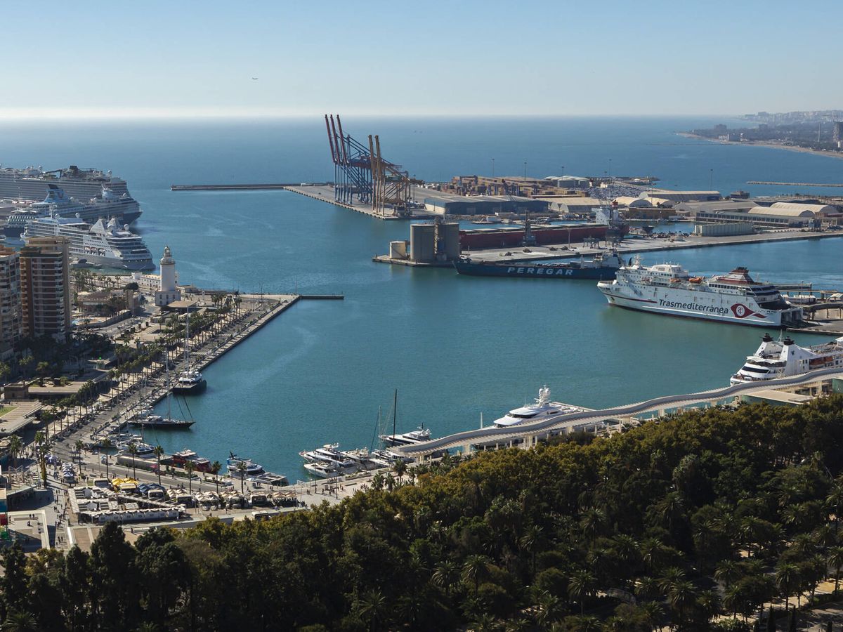 Foto: Vista del puerto de Málaga. (Autoridad Portuaria de Málaga)