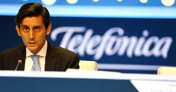 Foto: El presidente de Telefónica, Jose María Álvarez-Pallete, interviene en una junta general de accionistas. (Reuters)