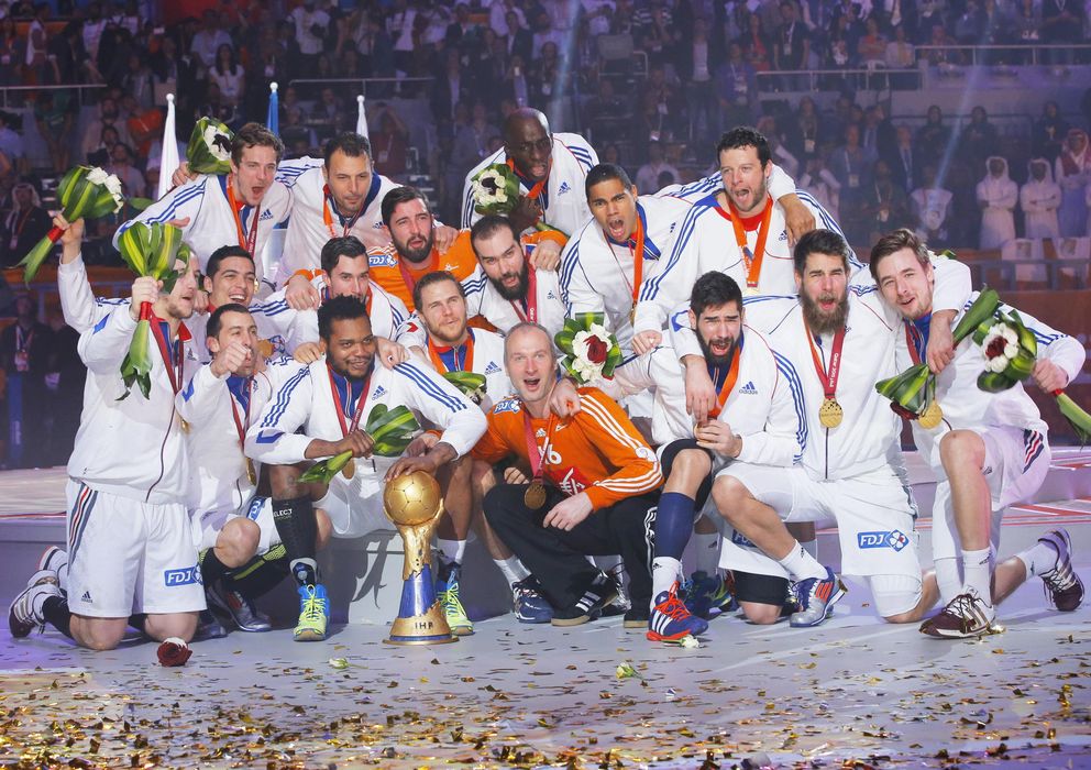 Foto: La selección francesa celebra el título de campeones (Efe). 