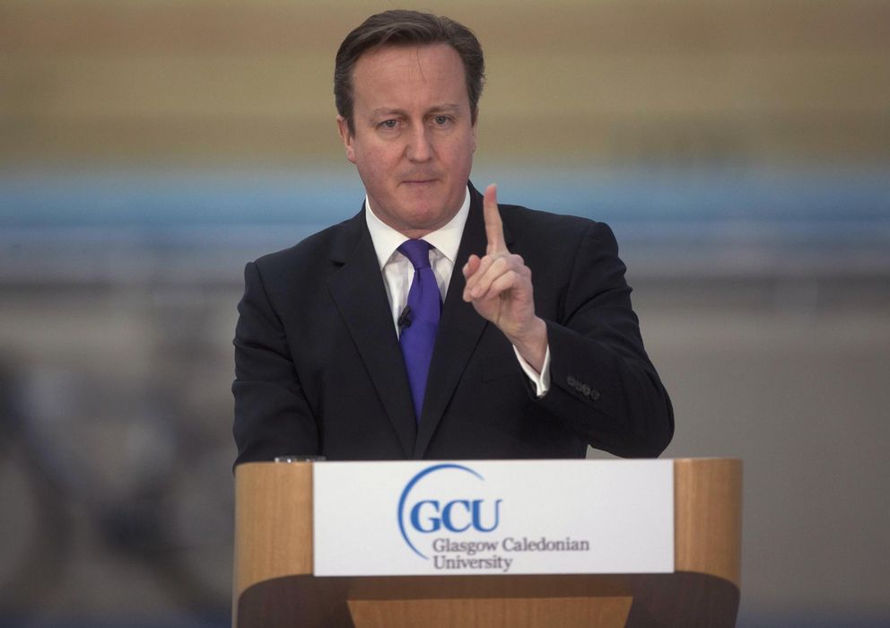 Foto: El primer ministro británico, David Cameron, ofrece un discurso sobre el futuro de Escocia. (Reuters)