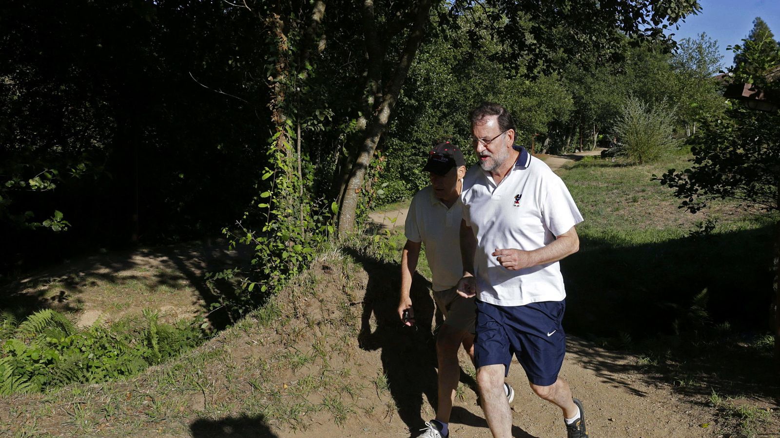 Foto: El presidente del Gobierno, Mariano Rajoy, en sus vacaciones. (EFE)