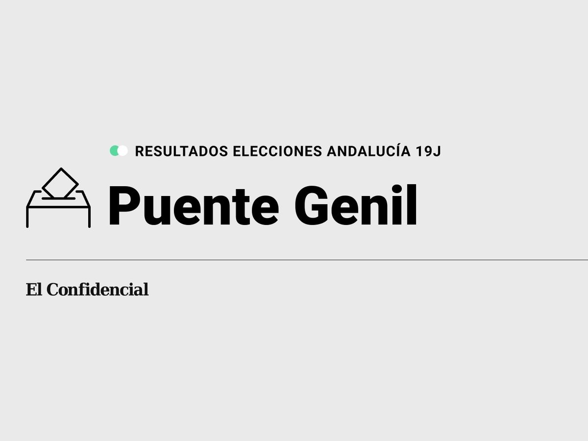 Foto: Resultados en Puente Genil, Córdoba, de las elecciones de Andalucía 2022 este 19-J (C.C./Diseño EC)
