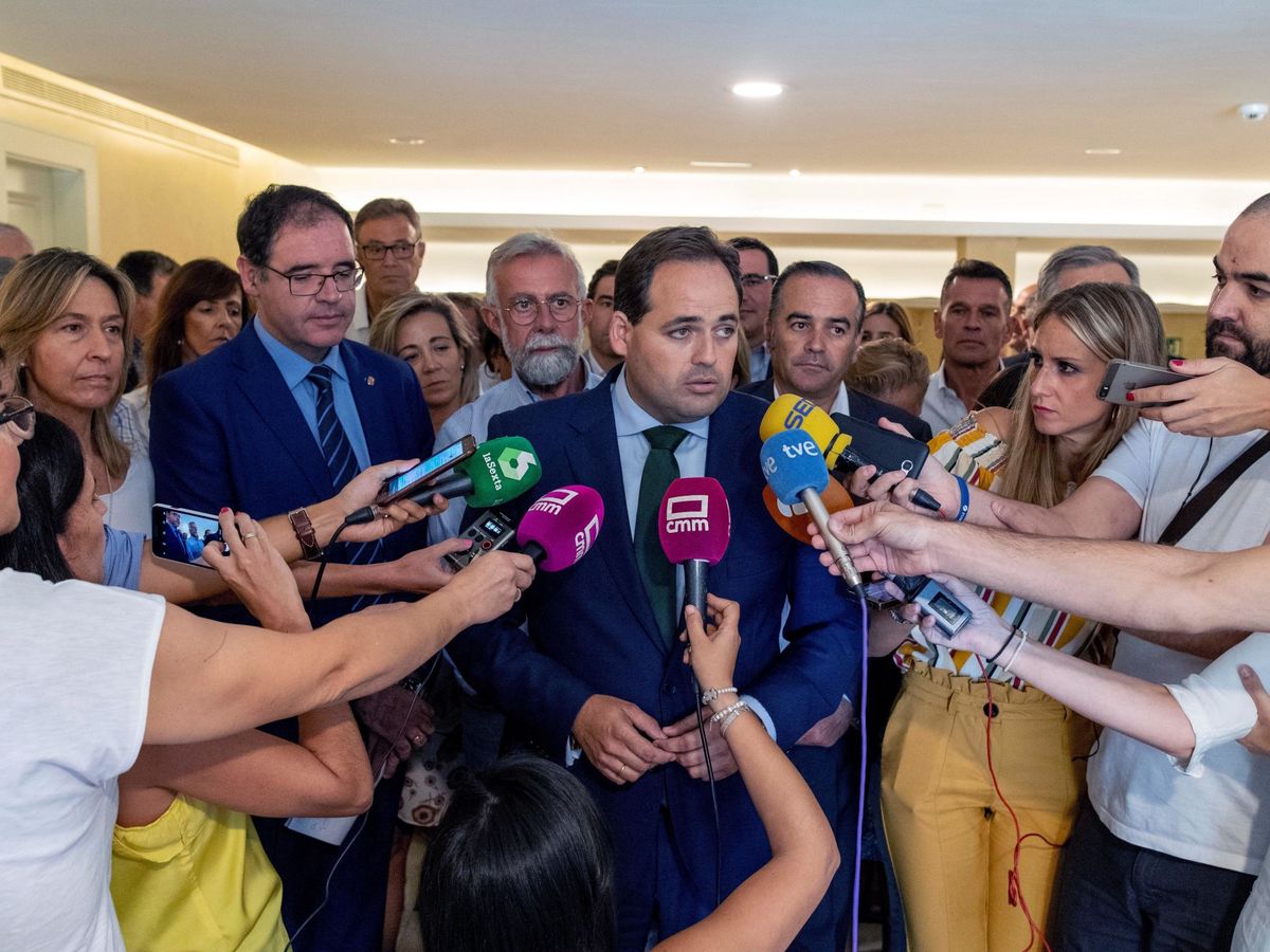 Foto: Francisco Núñez (PP), en una comparecencia ante los medios. (EFE/Ismael Herrero)