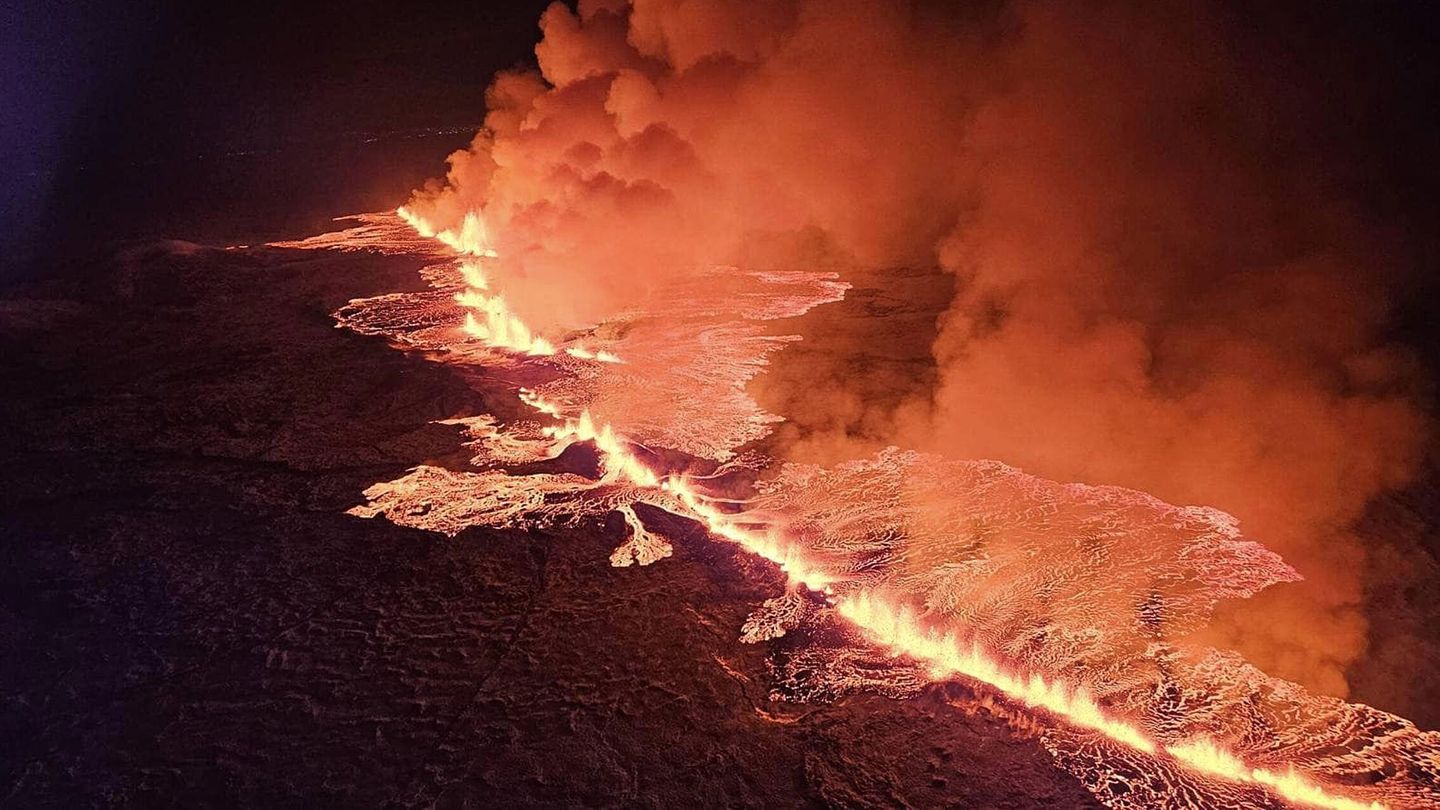 La erupción del volcán en Islandia, Grindavík (Europa Press)