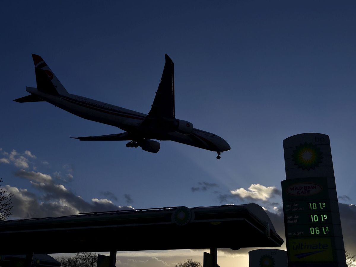 Foto: Un avión entrando en Heathrow. 