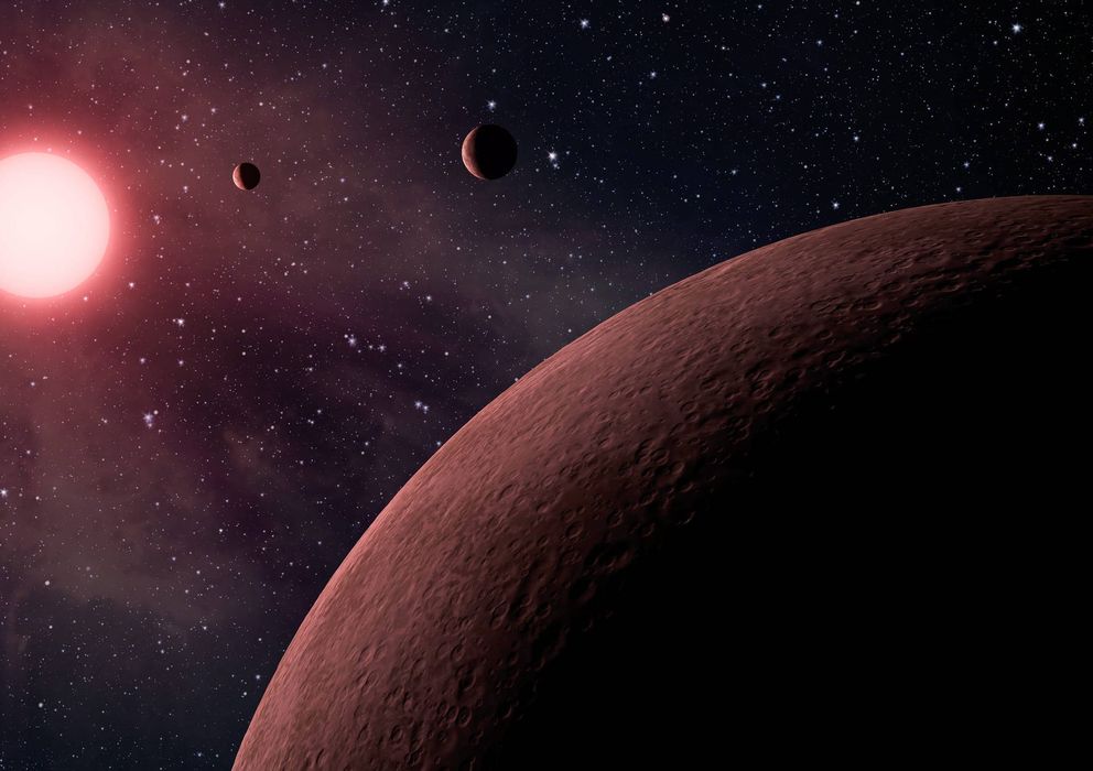 Foto: El sistema, llamado KOI-961, alberga los tres más pequeños exoplanetas conocidos hasta el momento. (Efe/NASA)