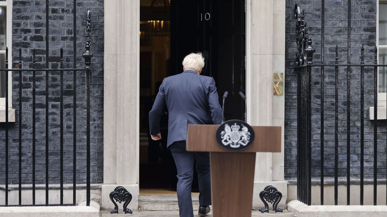 Foto: Boris Johnson anuncia su dimisión como primer ministro. (EFE/Tolga Akmen)