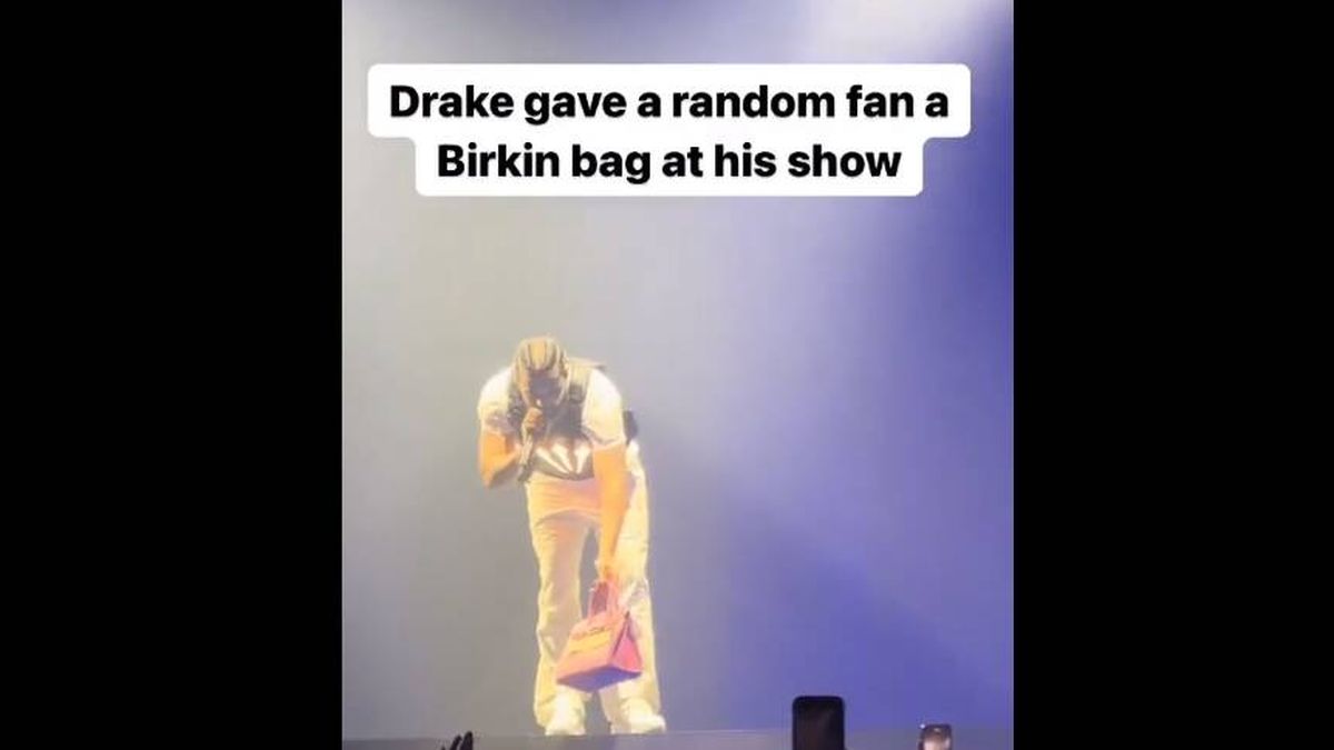 El rapero Drake regala durante su concierto en Los Ángeles un bolso de más de 30.000 euros