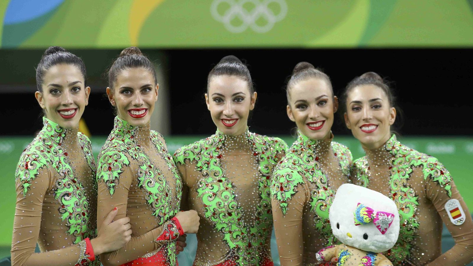 Foto: El equipo español de gimnasia rítmica (Reuters)