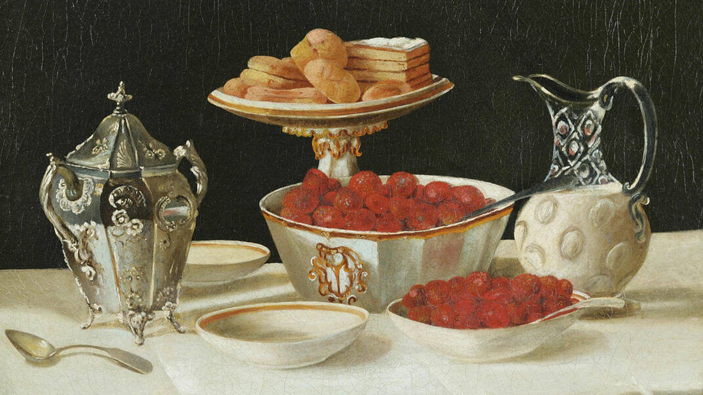 'Bodegón de fresas y nata', de John F. Francis. (Wikipedia)