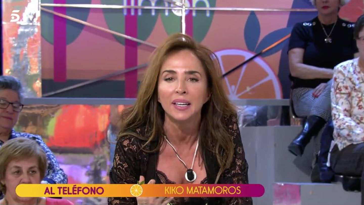 María Patiño se enfrenta a Matamoros. (Mediaset)