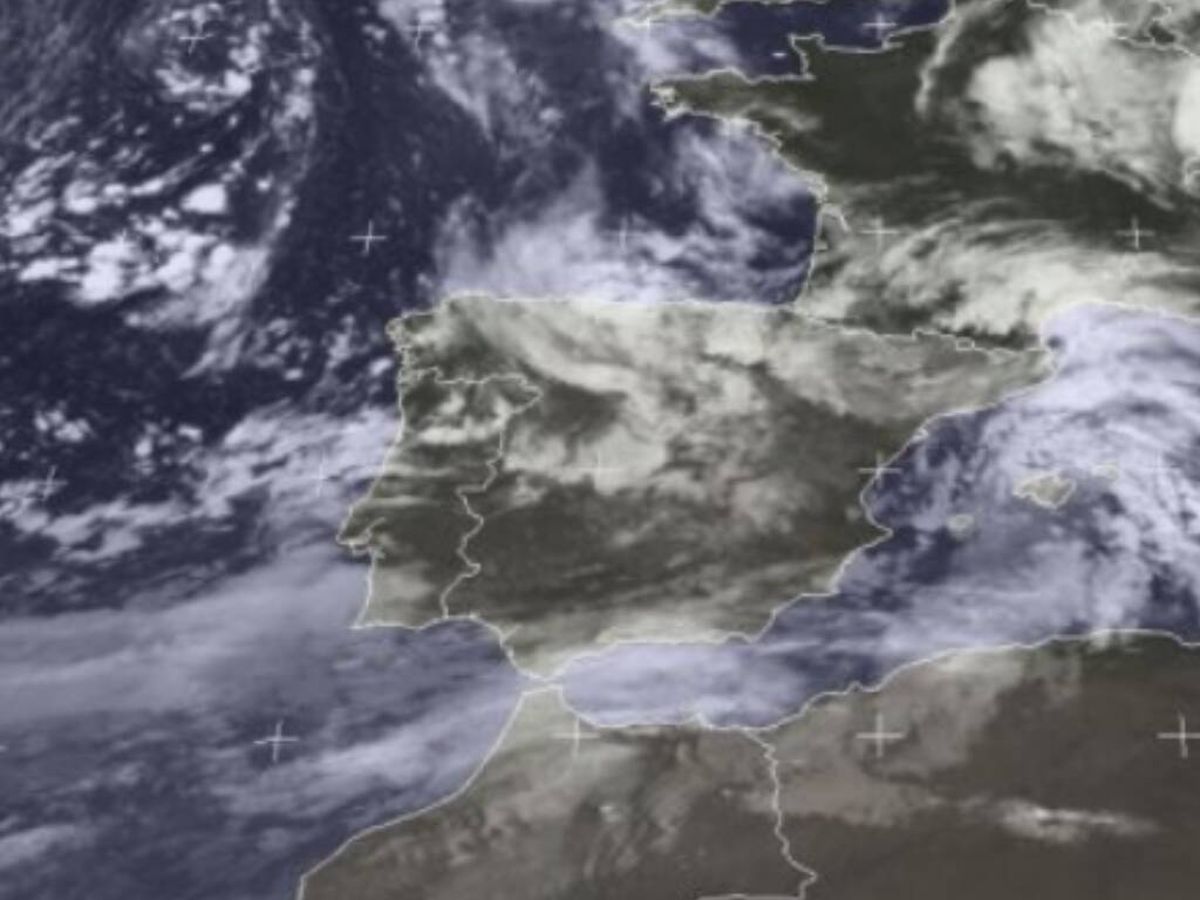 Foto: Imagen infrarroja de la situación meteorológica en España (Web/Meteosat)