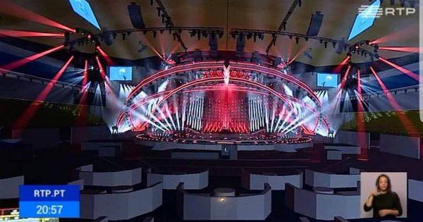 Foto: Así será el escenario de Eurovisión 2018. (RTP)