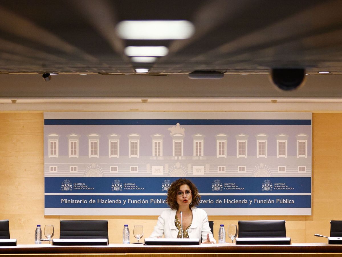 Foto: La ministra de Hacienda, María Jesús Montero, ofrece una rueda prensa tras el Consejo de Política Fiscal y Financiera. (EFE/Rodrigo Jiménez)
