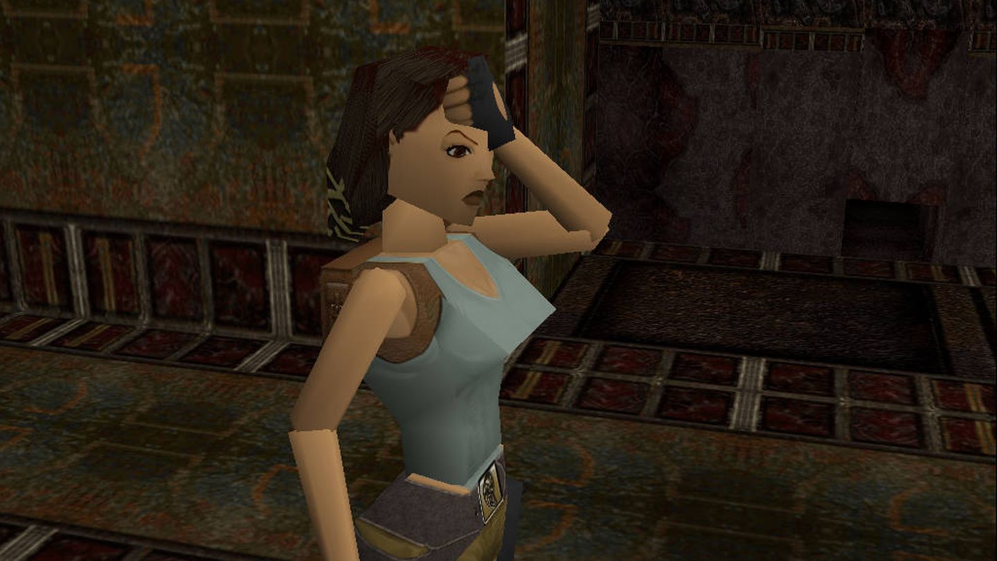 Así era Lara Croft en el primer videojuego de 'Tomb Raider' en 1996. (Eidos Interactive) 