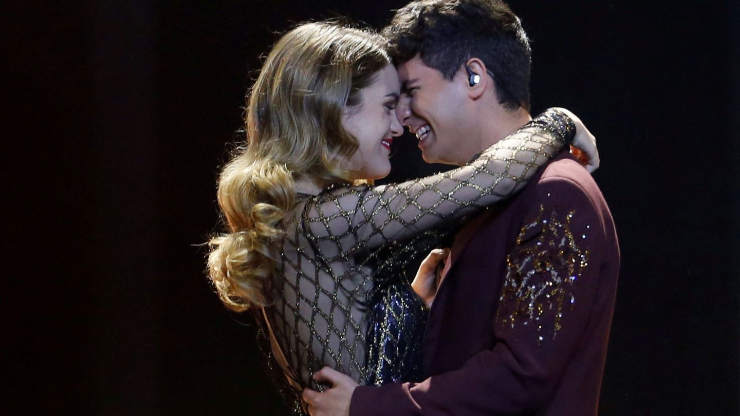 Amaia Romero y Alfred García, durante su participación en Eurovisión. (Reuters)
