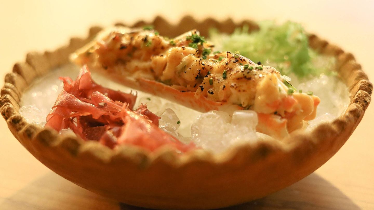 Ensaladilla de king crab con kimchi. (Cortesía)