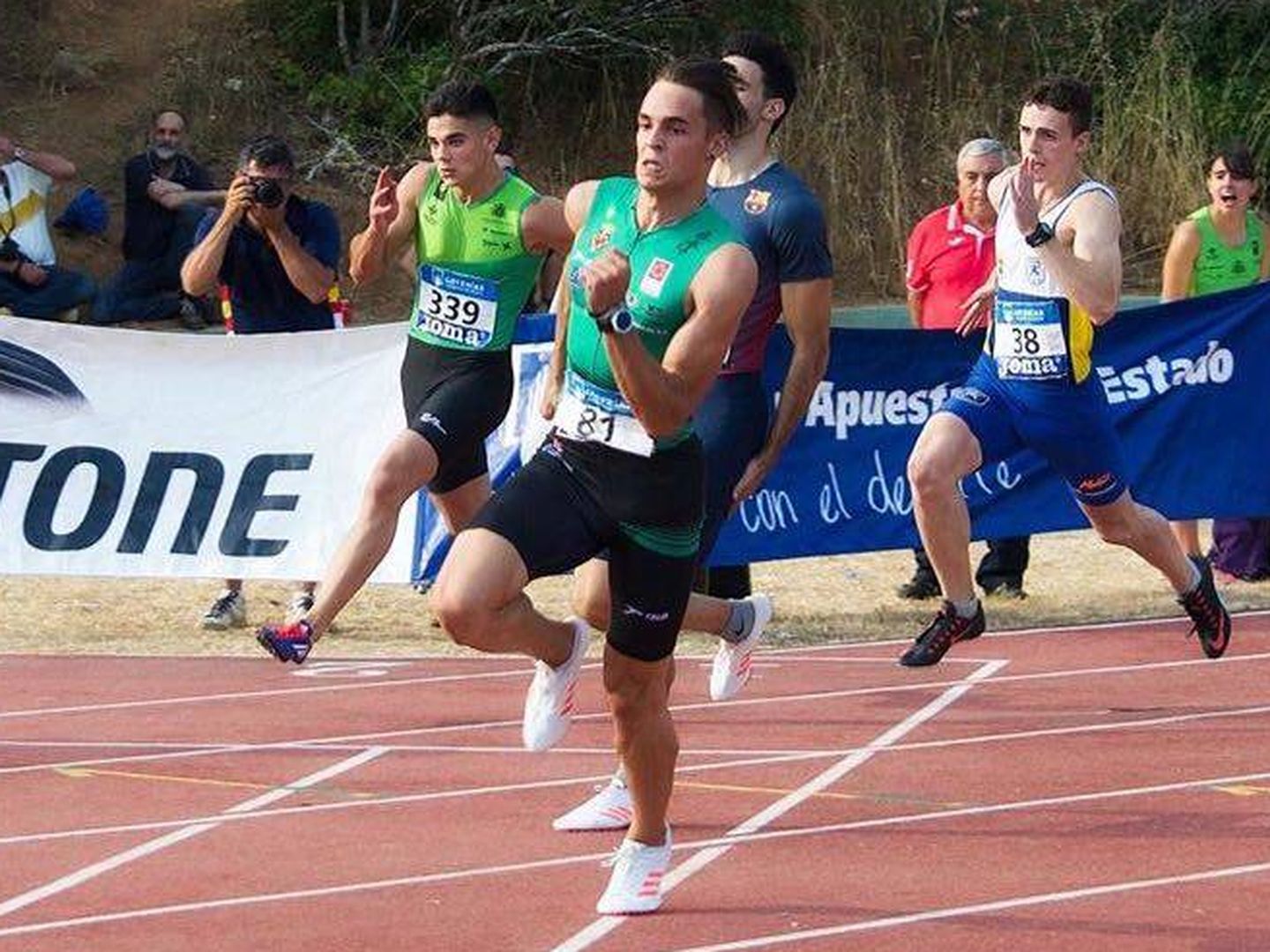 Daniel Ambrós, en acción durante una carrera.