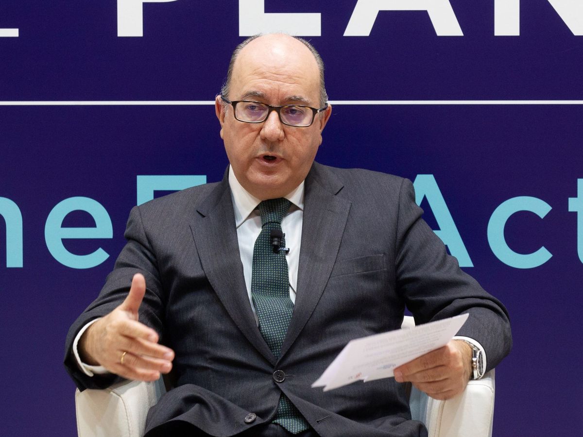 Foto: El presidente de la Asociación Española de Bancos (AEB), José María Roldán (EFE)