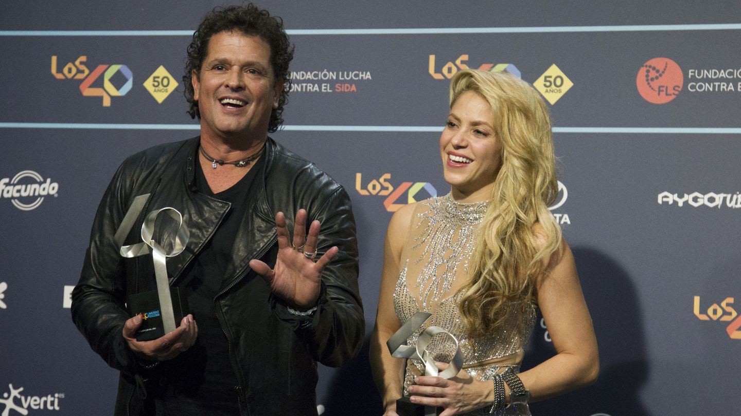 Shakira y Carlos Vives. (EFE) 