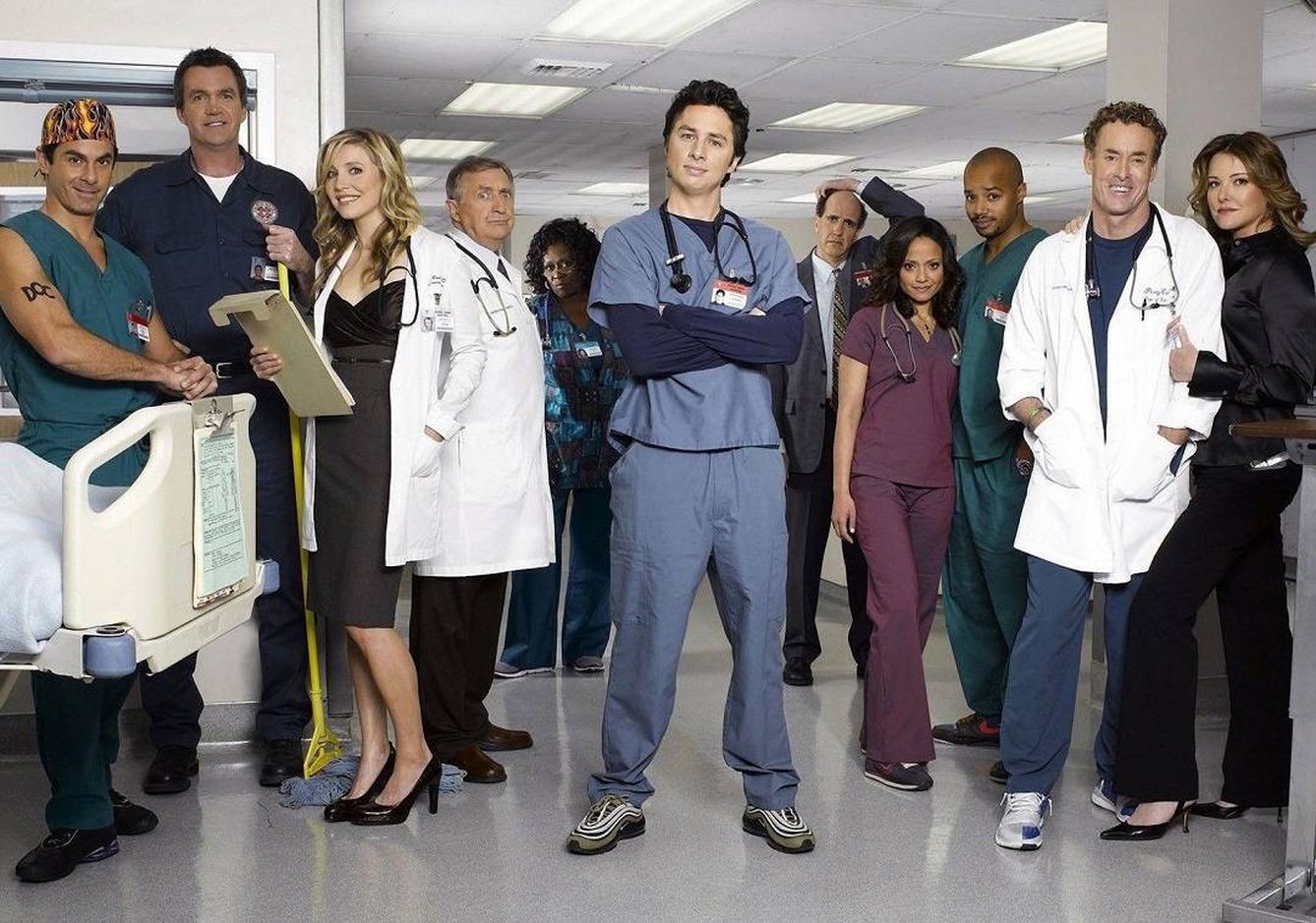 Imagen promocional de la serie 'Scrubs'. (NBC)
