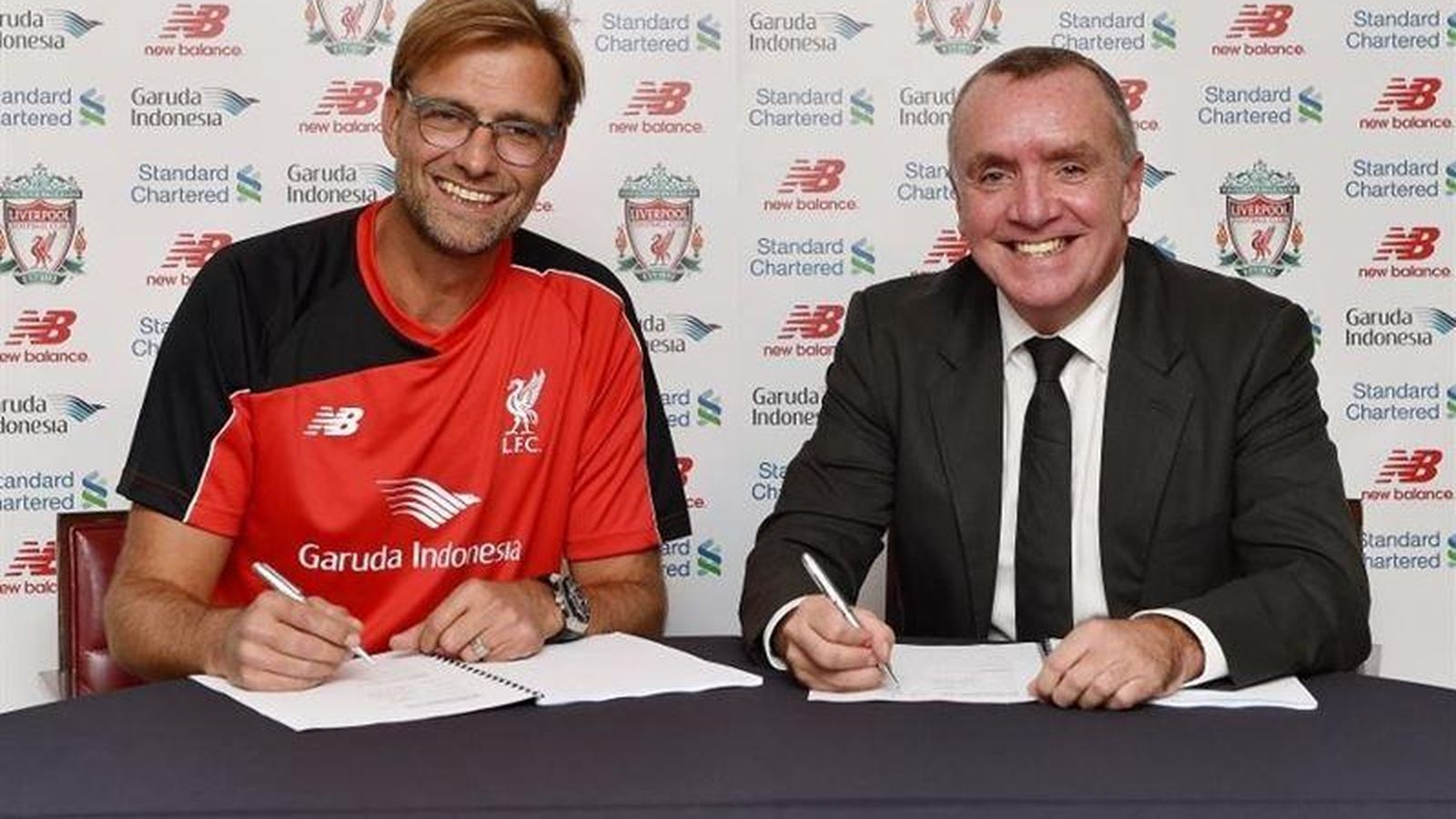 Foto: Klopp ya ha firmado su contrato con el Liverpool (Europa Press).