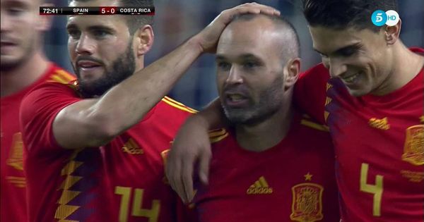 Foto: España se impone con rotundidad a la selección de Costa Rica en Telecinco. (Mediaset)
