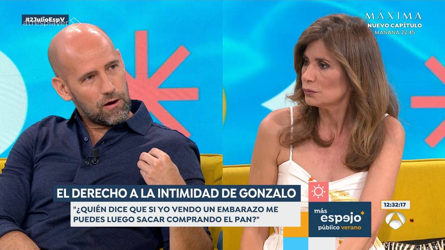 Gonzalo Miró y Gema López, en 'Espejo público'. (Antena 3)