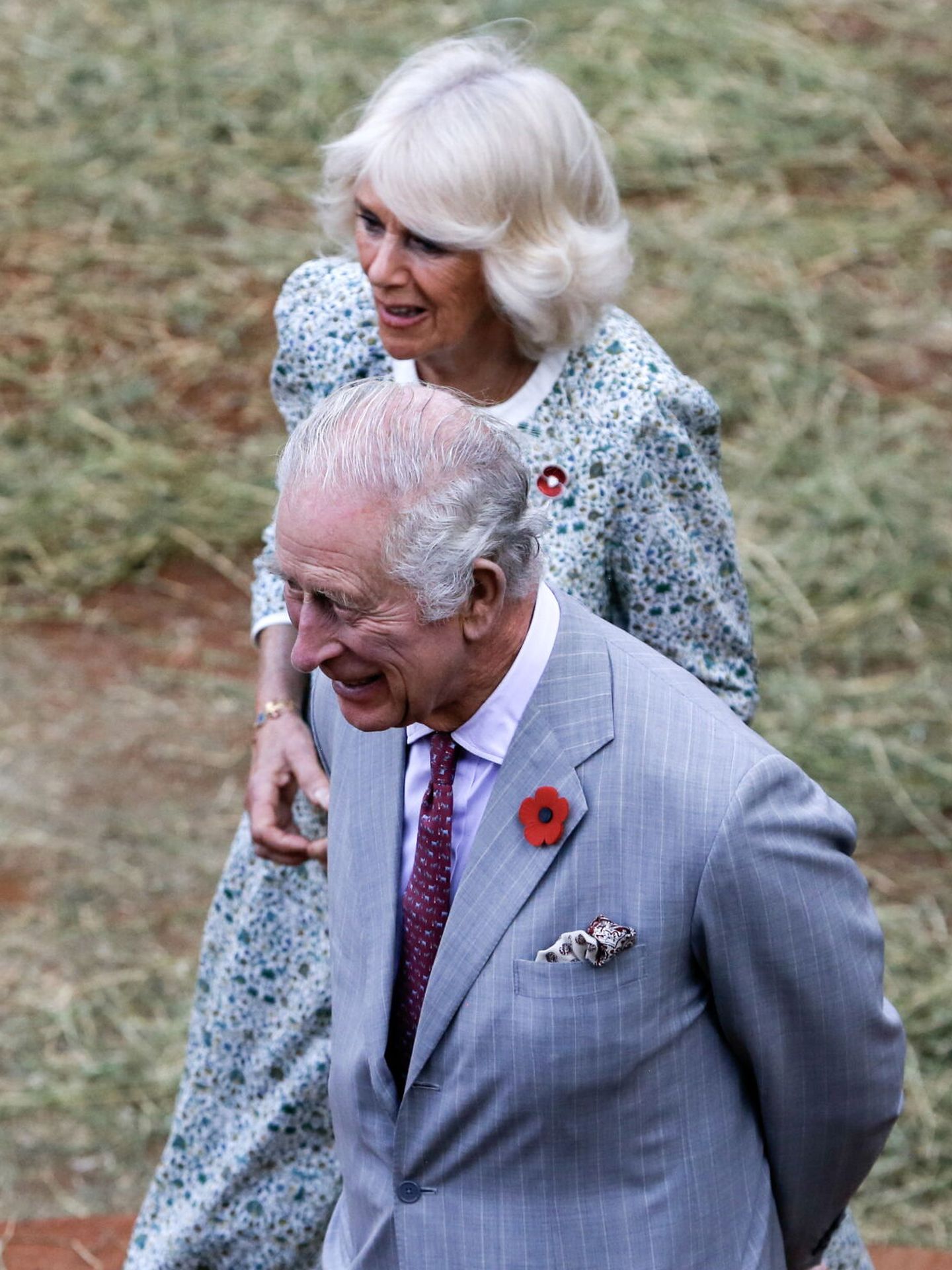 Los reyes Carlos y Camila, en una de sus últimas visitas de Estado. (EFE)