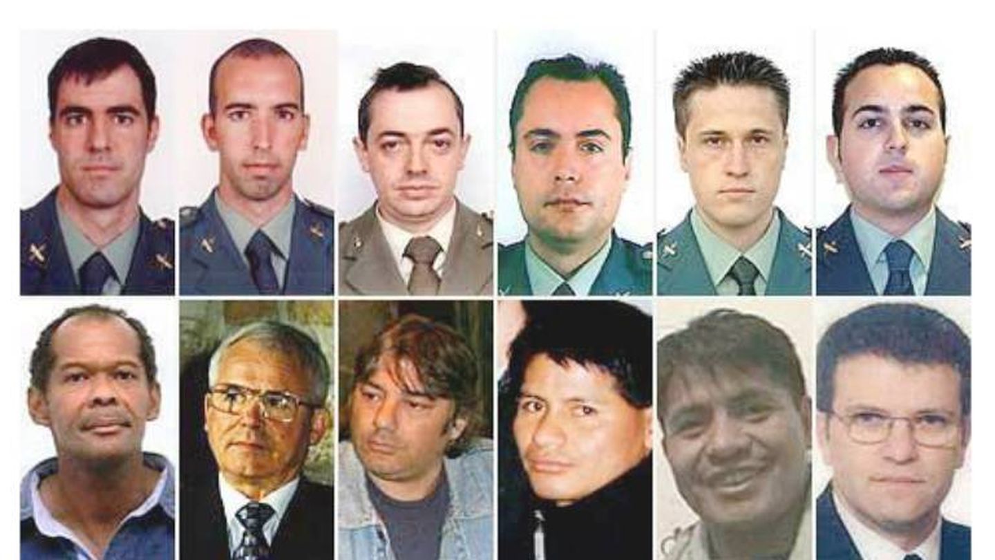 Retratos de las víctimas de ETA.