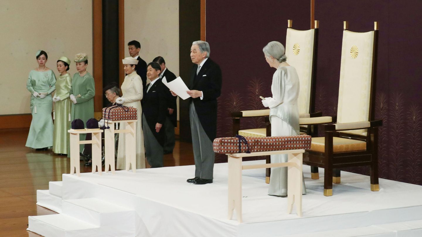 Ceremonia de abdicación de Akihito. (Reuters)