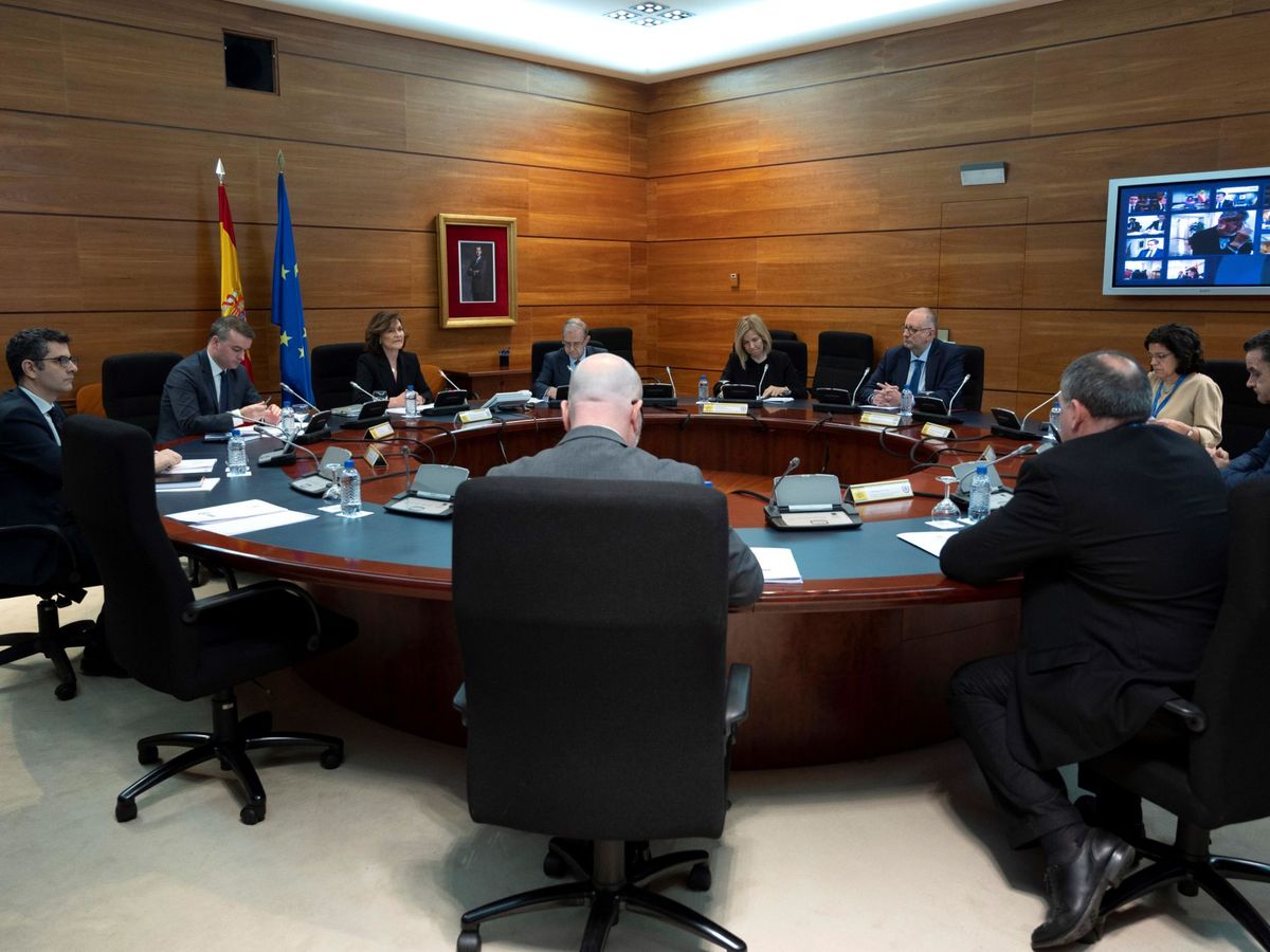Foto: Carmen Calvo mantuvo reuniones con la cúpula de Moncloa. (EFE)