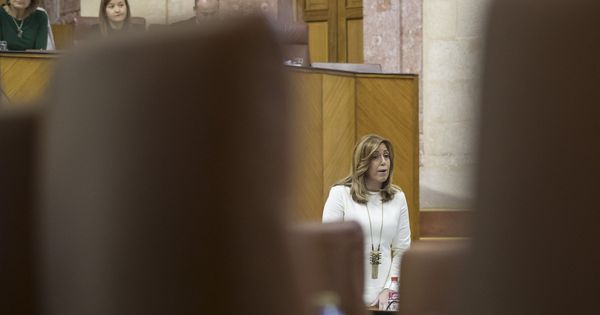 Foto: Susana Díaz, este 20 de abril en el pleno del Parlamento andaluz. (EFE)