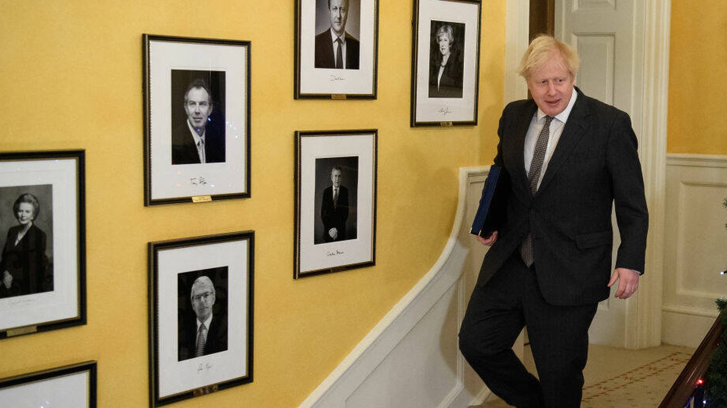 Boris Johnson, en Downing Street. (Getty)