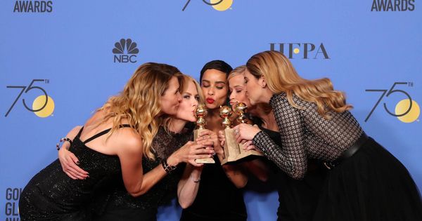 Foto: Laura Dern, Nicole Kidman, Zoe Kravitz, Reese Witherspoon y Shailene Woodley, actrices de 'Big Little Lies', una de las series triunfadoras. (Reuters)