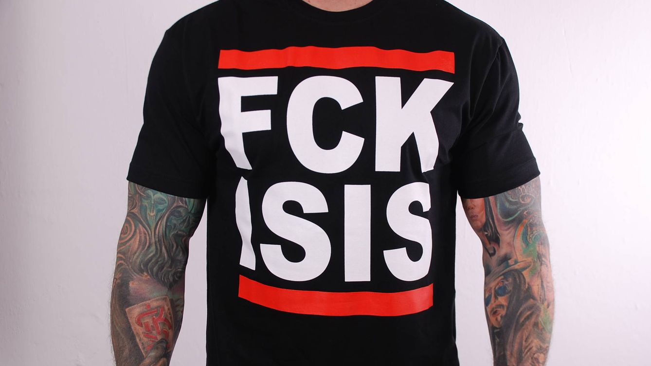 Foto: Camiseta con el logo 'Fck ISIS'. (ultrasshop)