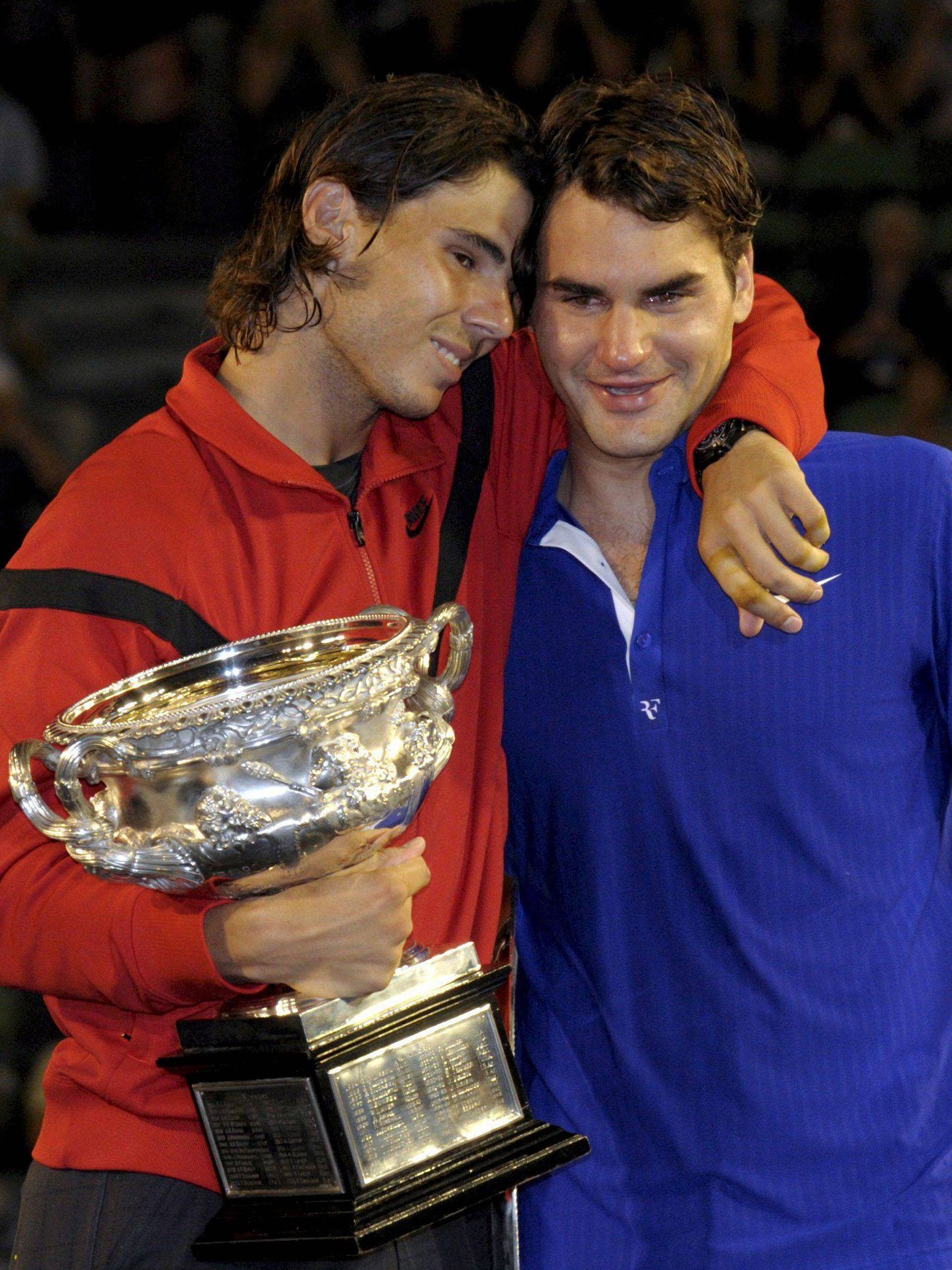 Nadal y Federer, en Australia 2009 (EFE)