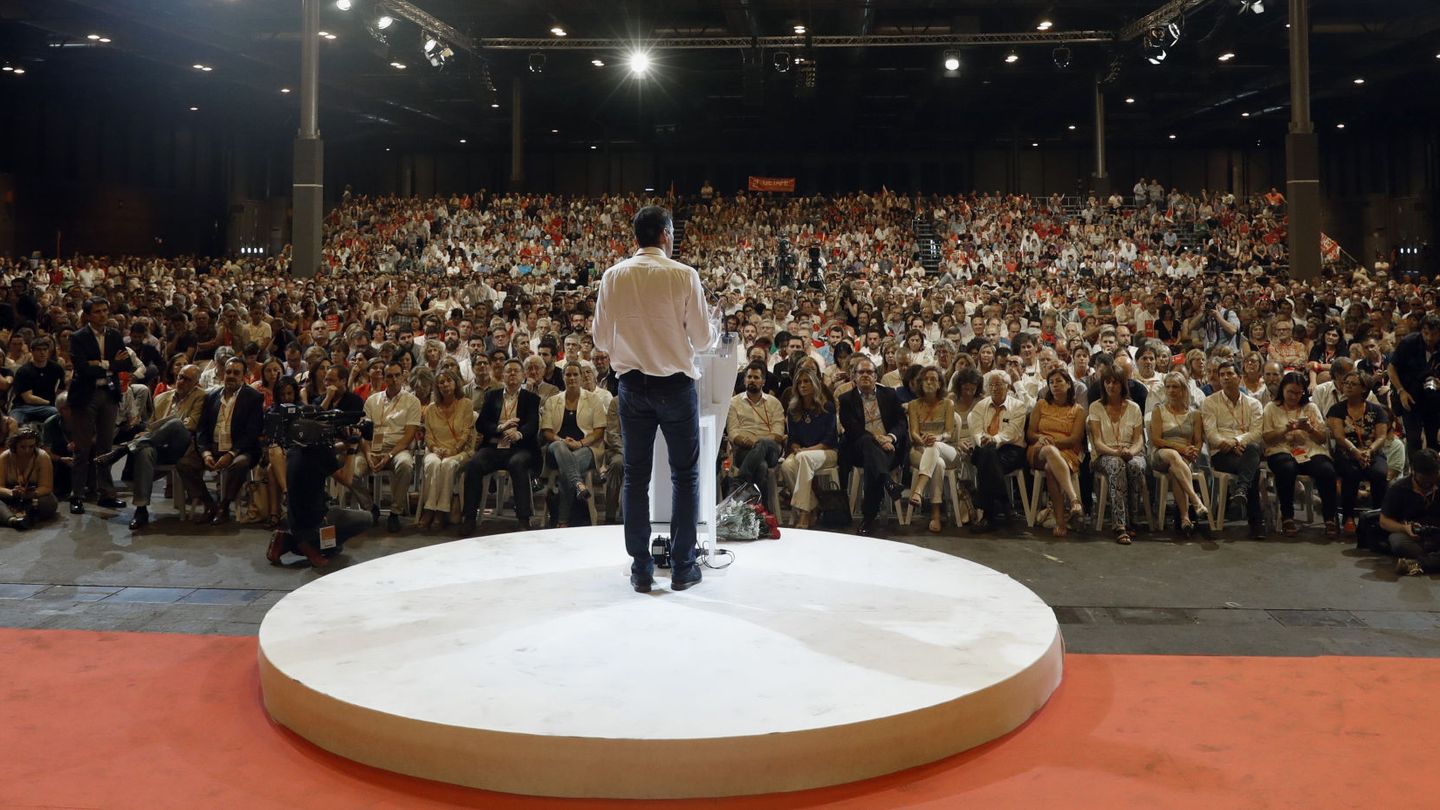 Pedro Sánchez, el pasado 18 de junio, durante la clausura del 39º Congreso Federal del PSOE, en el pabellón 3 de Ifema de Madrid. (EFE)