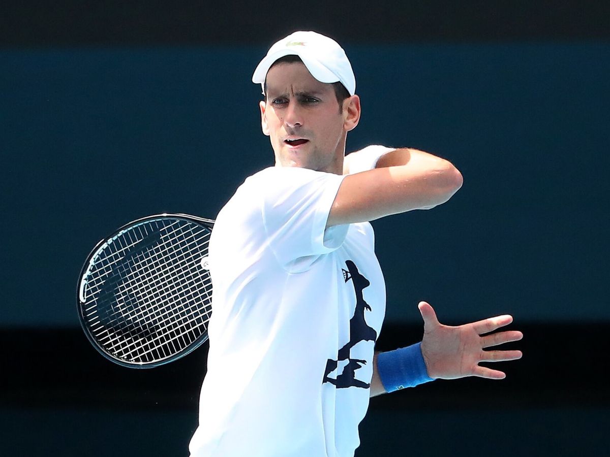 Foto: Novak Djokovic, en Australia. (EFE/EPA/Pool/Kelly Defina)