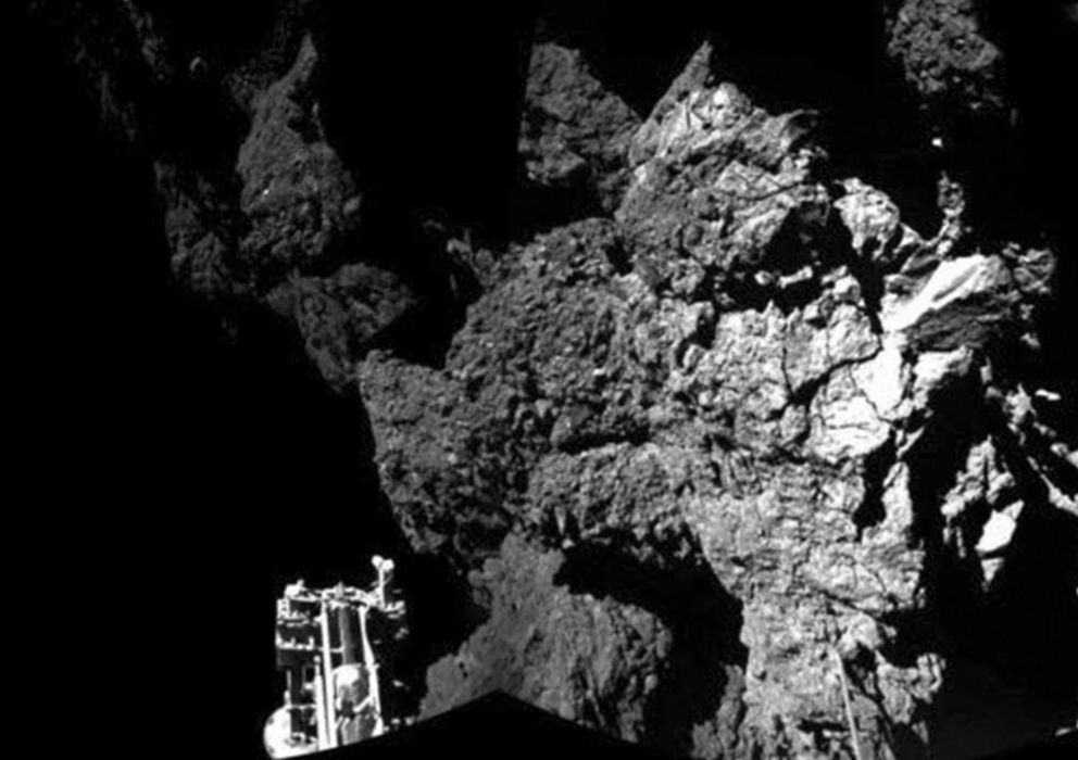 Foto: Philae sobre el cometa. (Reuters)