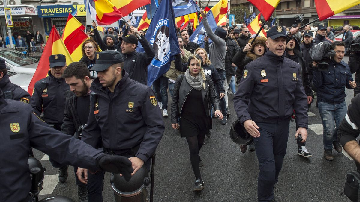Melisa, la líder del Hogar Social que ha llevado el neofascismo a las calles de Madrid