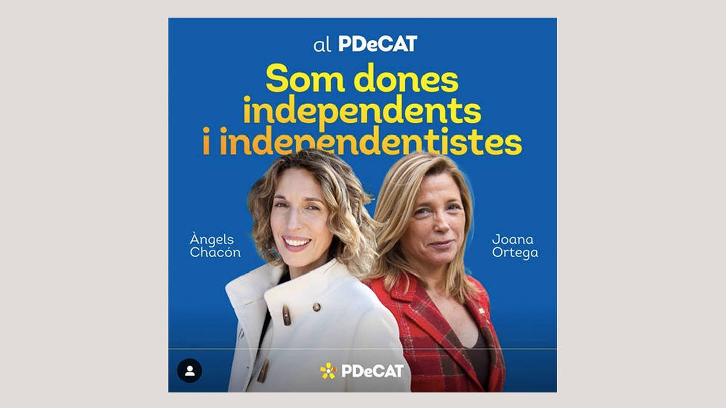 Àngels Chacón y Joana Ortega, de PDeCAT, sin lazo a la vista.