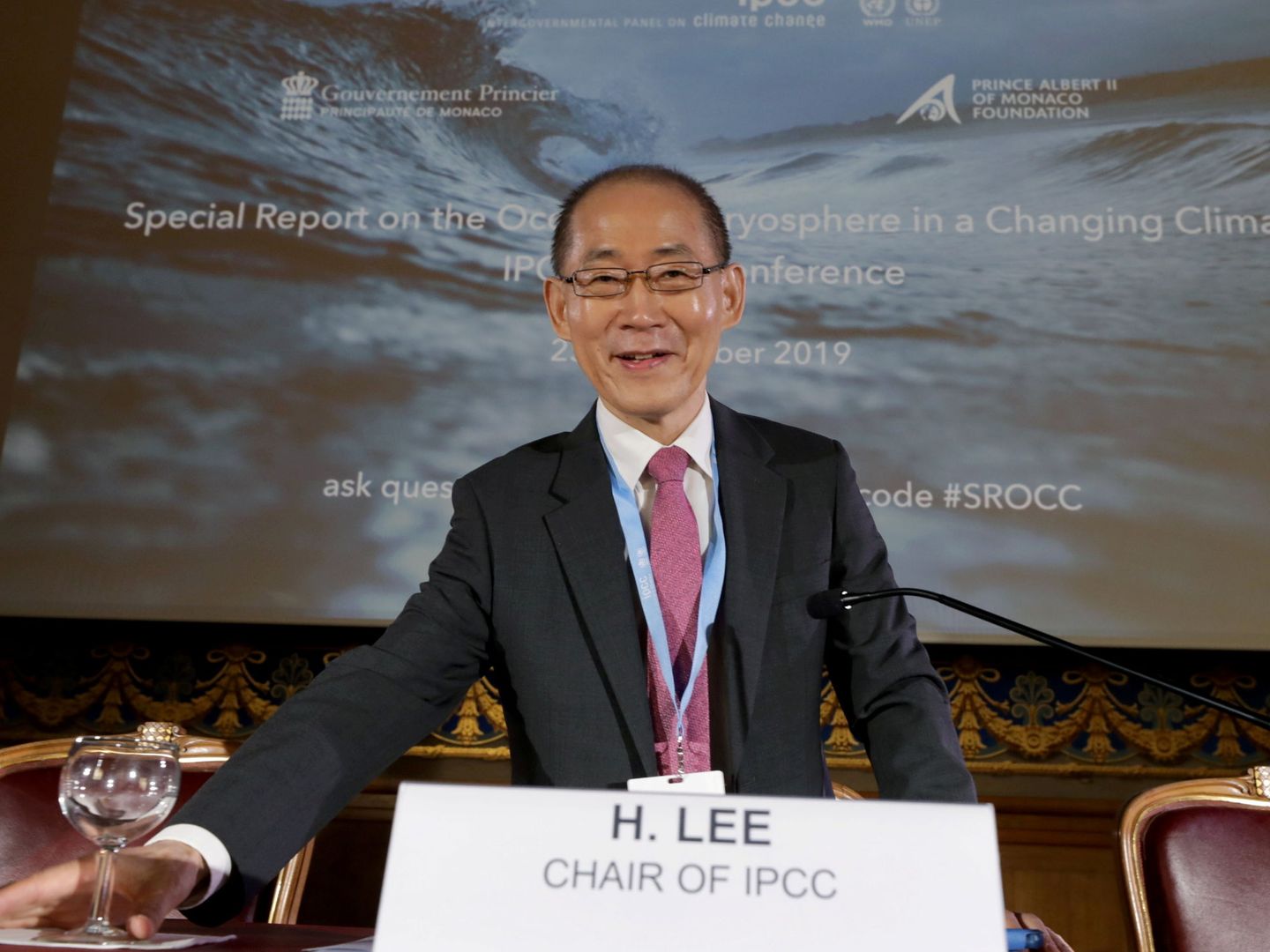 El presidente del IPCC, Hoesung Lee. (Reuters)