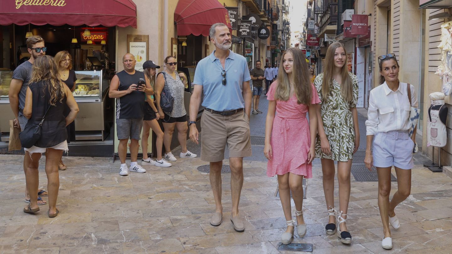 La familia real, durante sus últimas vacaciones en Mallorca. (EFE)