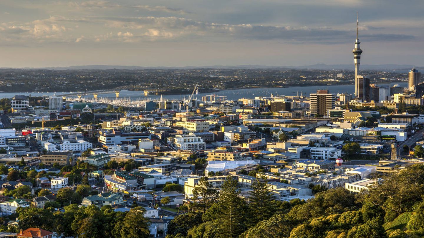 Vista sobre Auckland, Nueva Zelanda