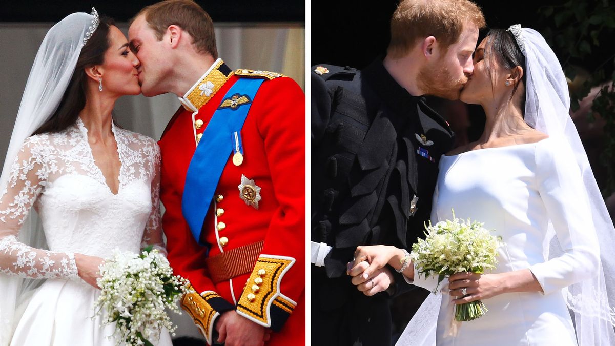 Kate Middleton o Meghan Markle: ¿con cuál de sus cuatro vestidos de novia  te quedas?