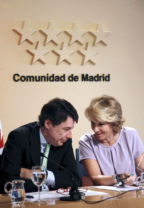 Foto: Ignacio González junto a Esperanza Aguirre (EFE)