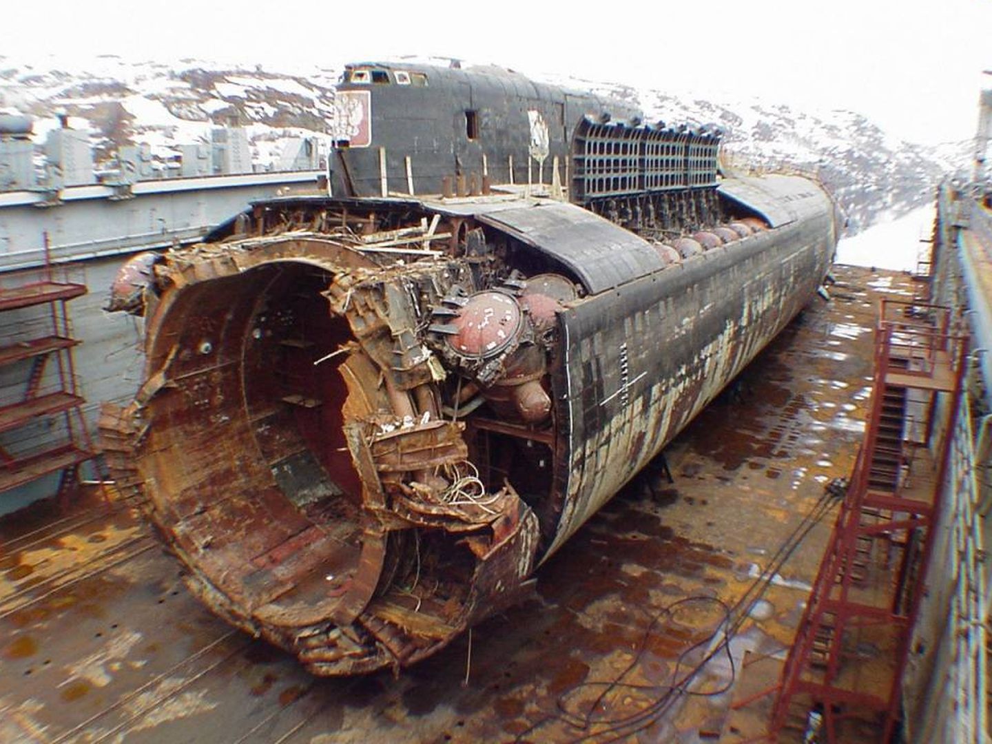 Restos del submarino ruso Kursk